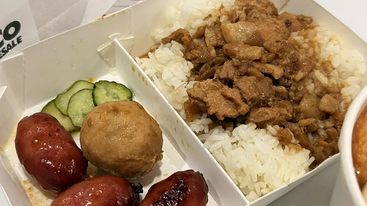 好市多滷肉飯。好市多日式關東煮。翻攝自「Costco好市多商品經驗老實說」臉書