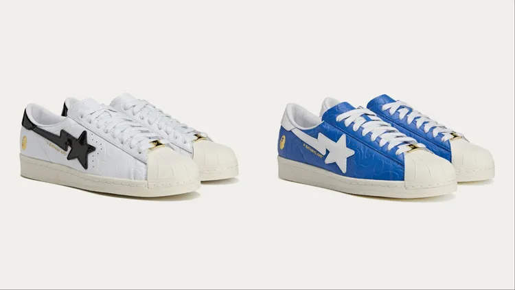 adidas Originals、BAPE「SSTR V BAPE」鞋款，各5690元。品牌提供