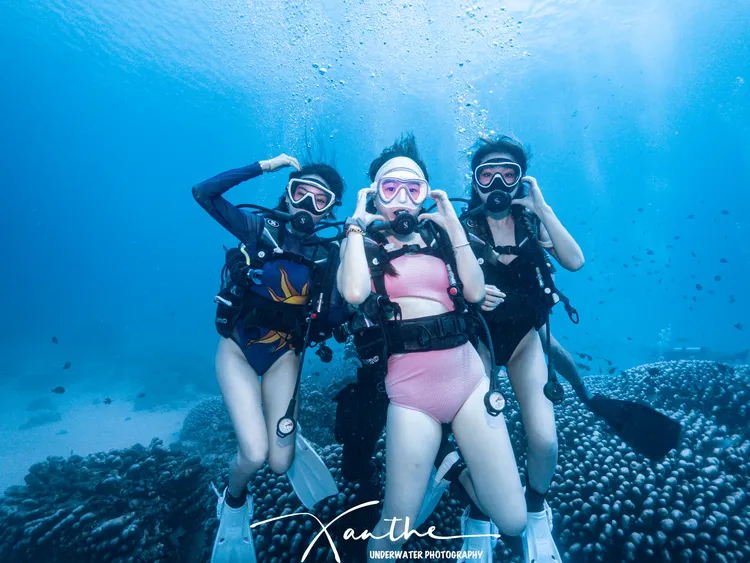 SWAG 熱愛潛水的女神，號召全台潛水愛好者，共同清除海洋廢棄物。SWAG提供