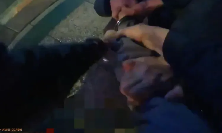 警方壓制吳男。警方提供