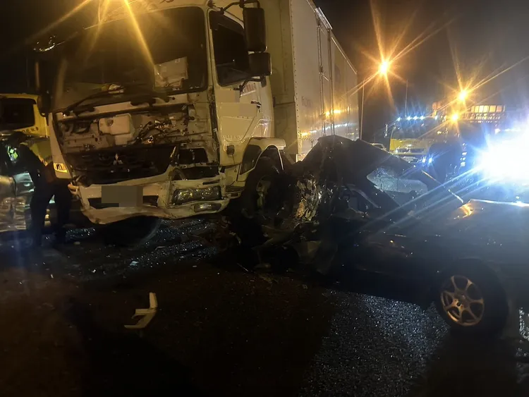 車禍現場。國道警方提供