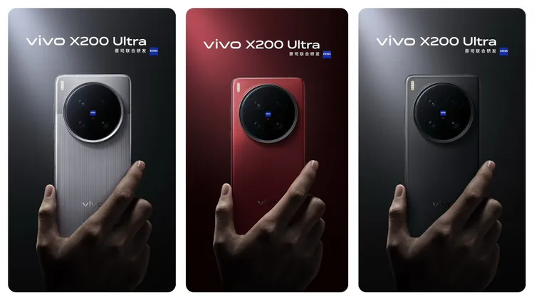 vivo X200 Ultra除了行李品牌Rimowa合作的銀色聯名款外，還將有紅、黑兩色。翻攝vivo微博