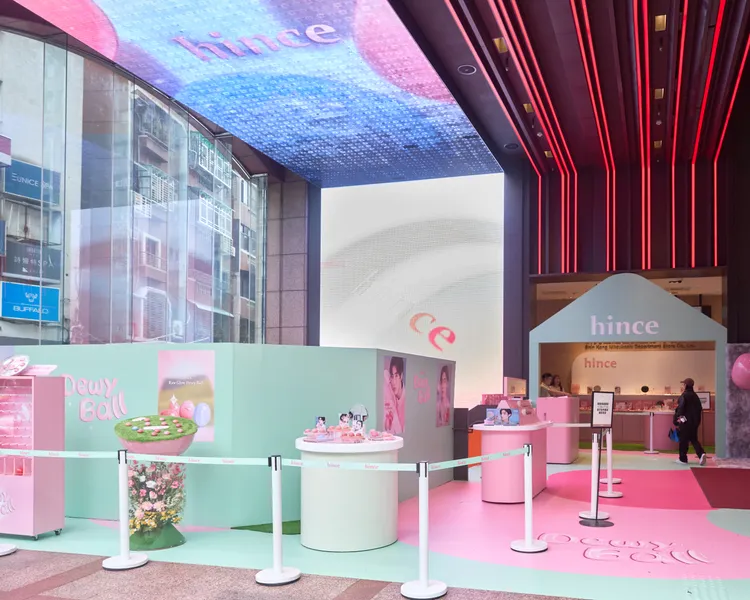 hince新光三越台北南西快閃店。品牌提供