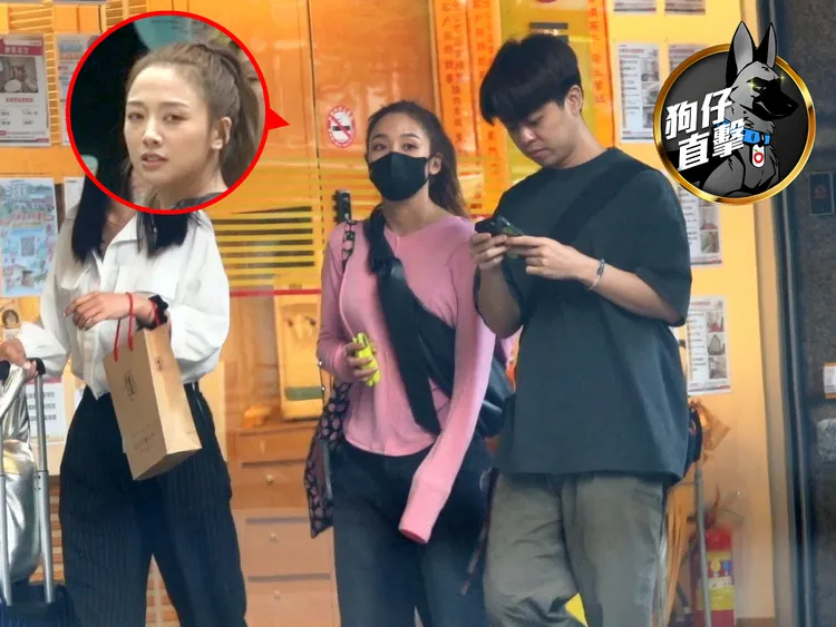 鬼鬼（中）產後身材恢復得很好，收工後密會神秘男。特勤中心攝