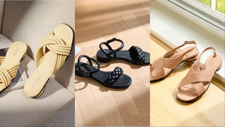 「SCULPTED ALBA 25」將3款涼鞋搭上2.5公分的低跟設計。品牌提供