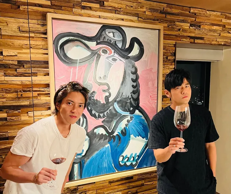 網友推測山下智久到周杰倫家。翻攝山下智久IG