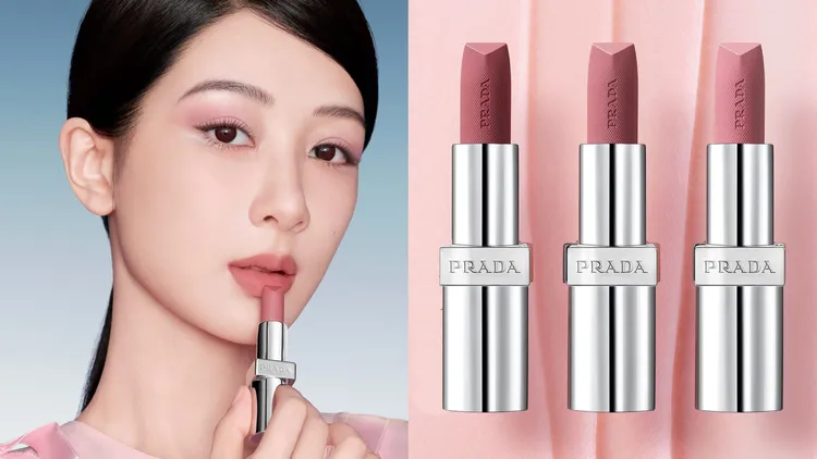 PRADA經典唇膏1590元、替換蕊芯1350元。翻攝官網