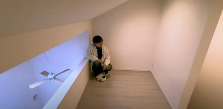 Ryu新家的小閣樓。翻攝RyuuuuTV