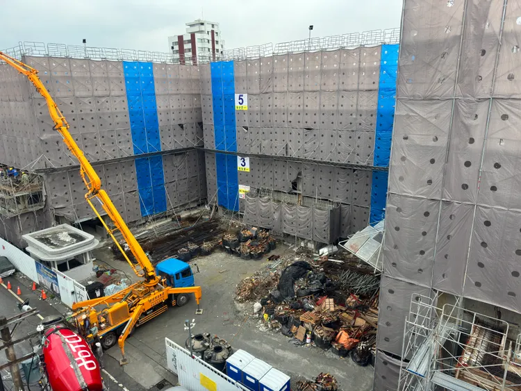 慈濟替0403地震受災戶興建的大愛屋預計9月竣工。慈濟基金會提供