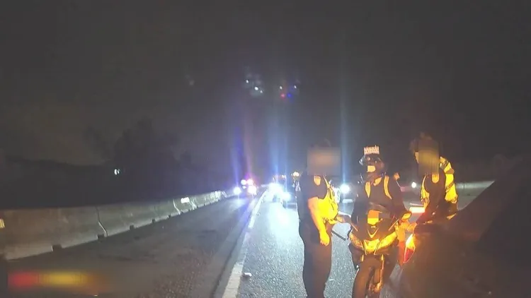 警方起初有攔下范男，卻遭他逃逸，最後才在造橋路段將人攔下，等於讓他在國道上騎了48公里。警方提供