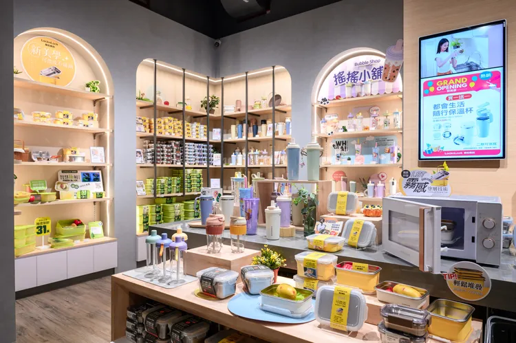 樂扣樂扣Mitsui Shopping Park LaLaport南港店「主題式情境」區。業者提供