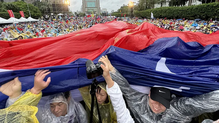 426凱道集會現場人群。彭欣偉攝