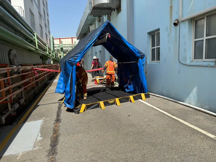 現場搶救情形。消防局提供