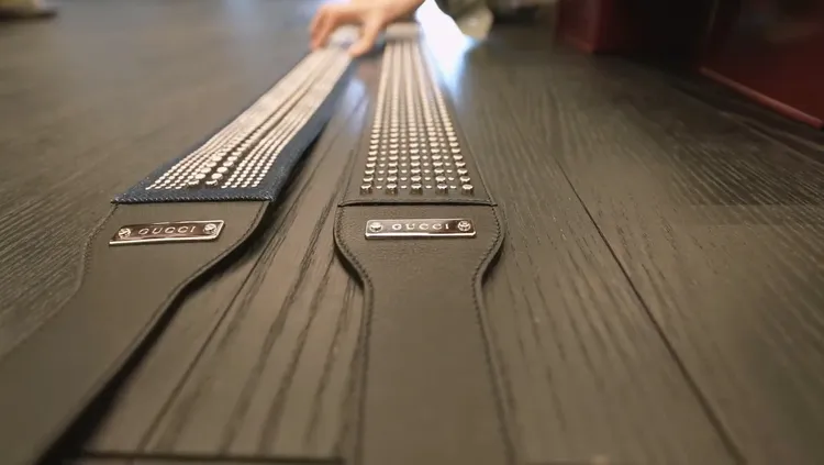 GUCCI為謝霆鋒設計兩款吉他背帶。翻攝謝霆鋒IG