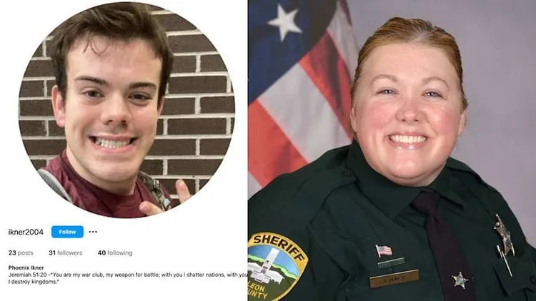 槍手（左）與母親。翻攝自IG、警局官網