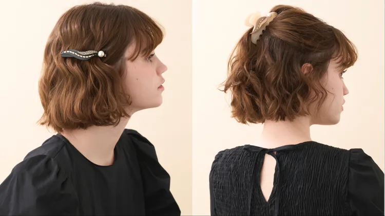 亞歷山卓生命之葉珍珠仕女夾（左）6700元、生命之葉珍珠抓夾（右）9900元。品牌提供