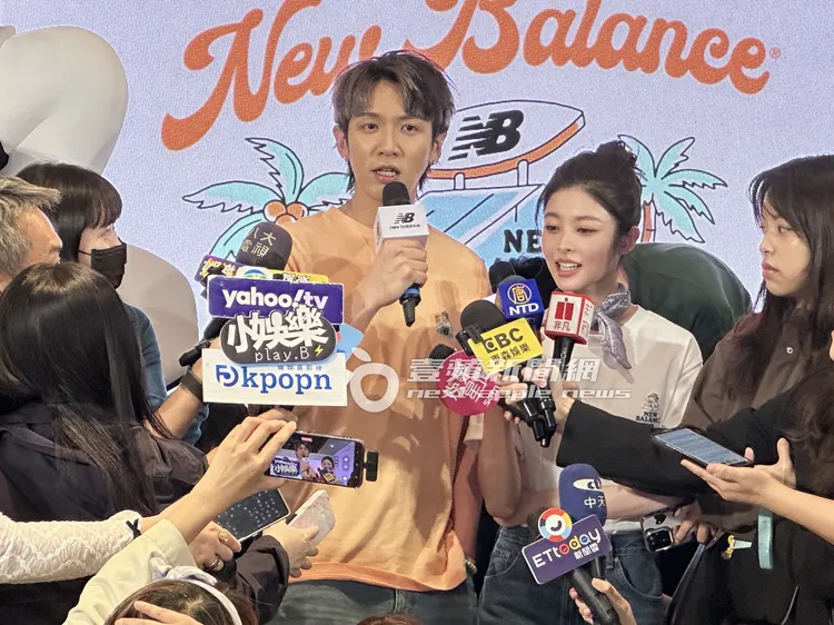 柯震東與詹子萱出席品牌代言活動。特勤中心攝