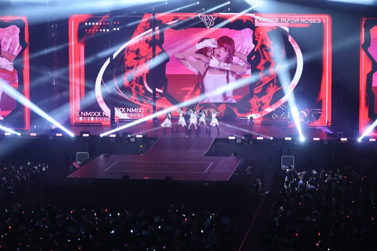 NMIXX林口開唱，2兩天吸引1.3萬人次。莊宗達攝