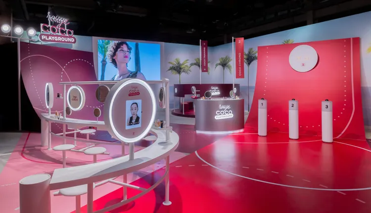 唇彩測驗區。品牌提供