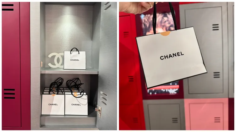 放在精美儲物櫃的小禮，可在做完心理測驗後前來領取。張家玲攝