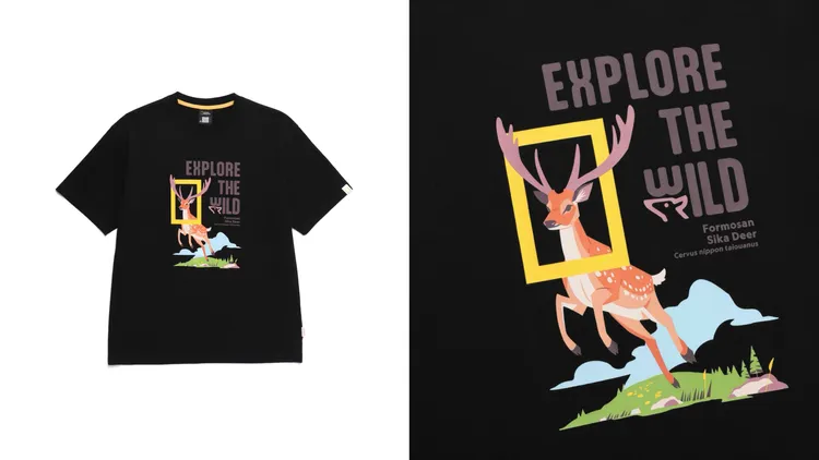 國家地理服飾台灣限定T梅花鹿，1980元。品牌提供