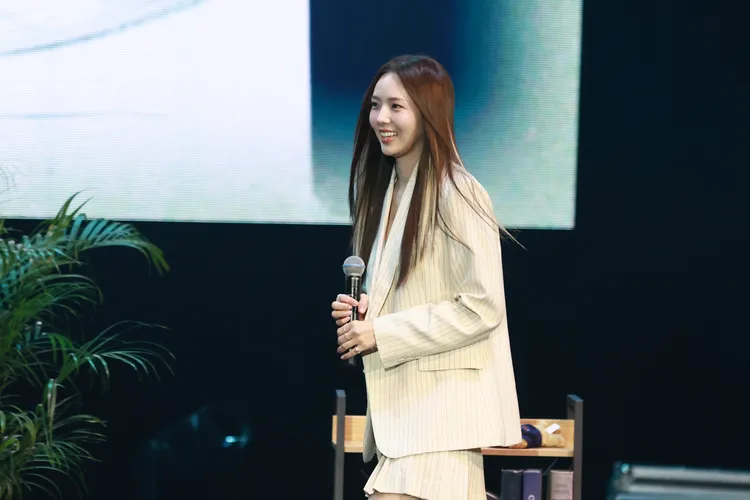 蔡秀彬笑得開心。彭欣偉攝