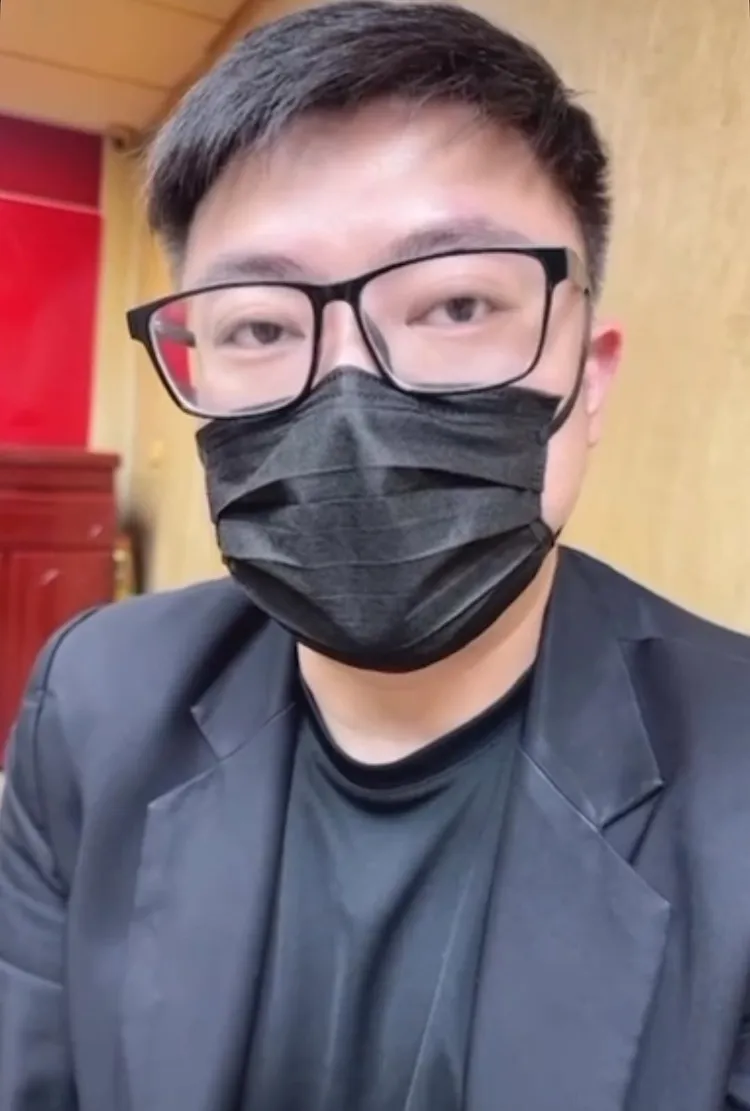 拉孫生上酒店的友人黑仔，表示孫生當場沒有跟女生有接觸。翻攝黑仔IG