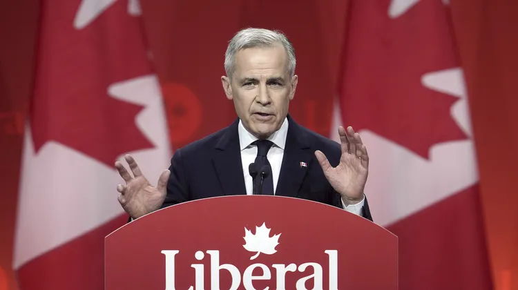 加拿大執政黨自由黨選出前央行總裁卡尼為新任黨魁，出任加拿大總理。美聯社
