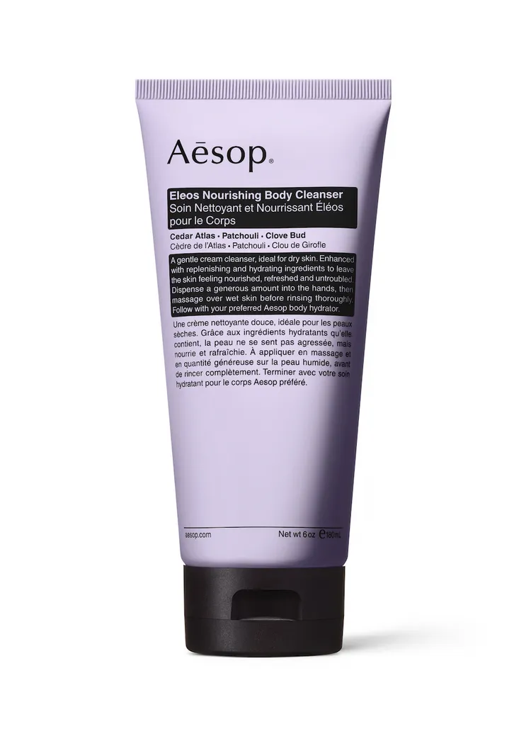 Aesop厄勒俄斯滋潤身體潔膚露，180ml／1250元、500ml／1700元。品牌提供
