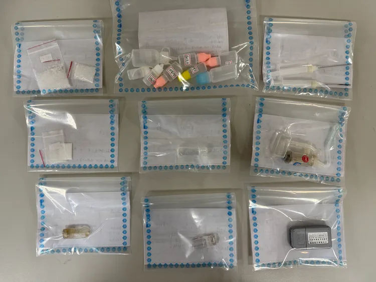 警方查獲各式毒品。警方提供