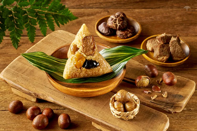 嚴選栗香鮮肉粽料多味美，難以忘懷的傳統風味。業者提供