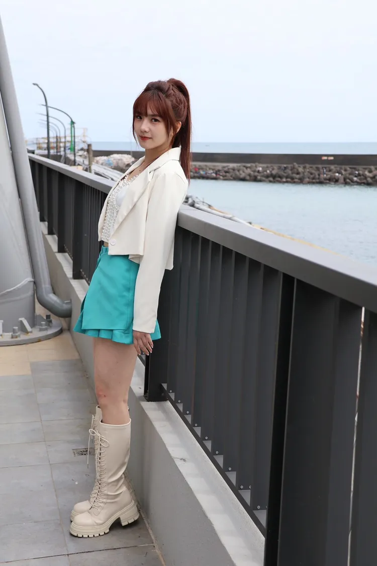 笑笑外型甜美，傳出備受胡瓜照顧。想想時間有限公司提供