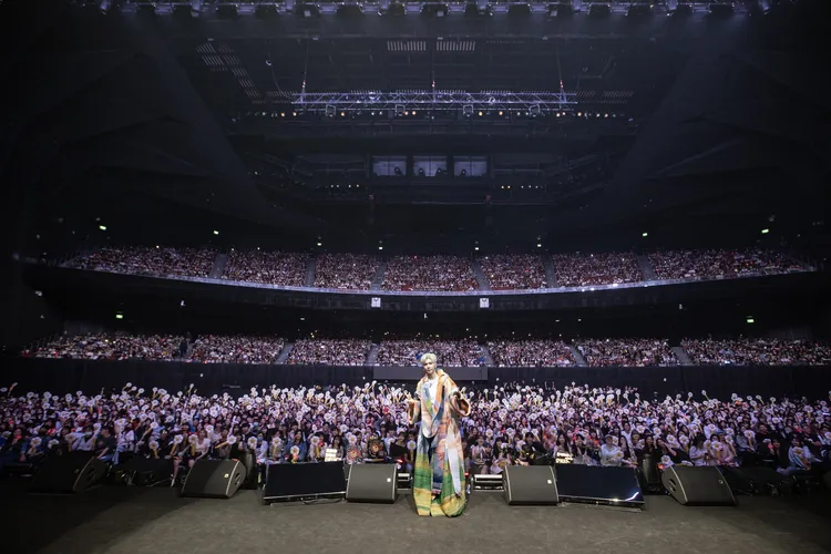 畢書盡被滿場粉絲感動到落淚。圖／索尼音樂提供