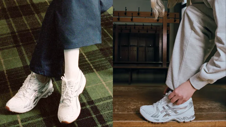 聯名GEL-KAYANO 14運動鞋延續ASICS標誌性的GEL緩震科技。品牌提供