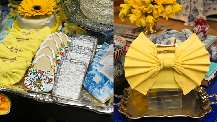 派對上的餅乾、蛋糕造型皆為縮小版的手袋。品牌提供