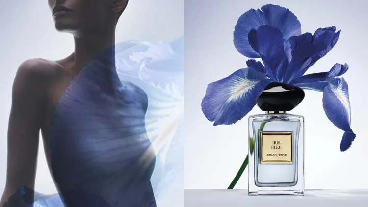 GIORGIO ARMANI/PRIVÉ高級訂製淡香水花園系列黎明鳶尾。50ml／5500元、100ml／8500元。品牌提供