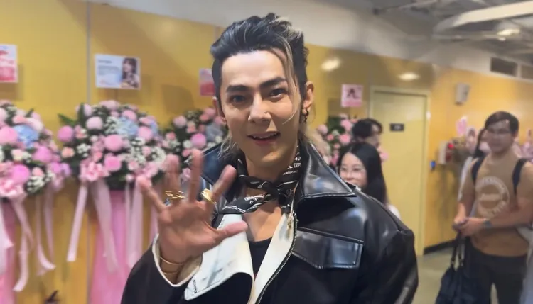 汪東城近期現身台灣的模樣。讀者提供