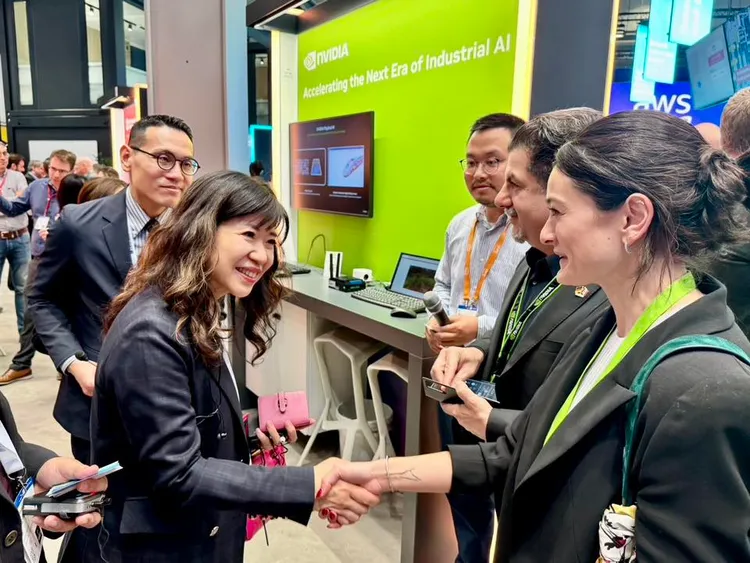 新北市經發局率領20家企業，參加「德國漢諾威工業展」。新北市府提供