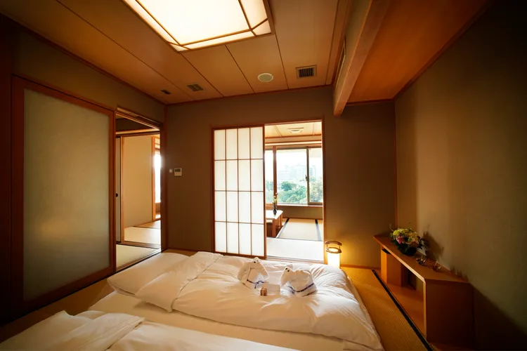 日勝生加賀屋園景和式雅緻套房。業者提供