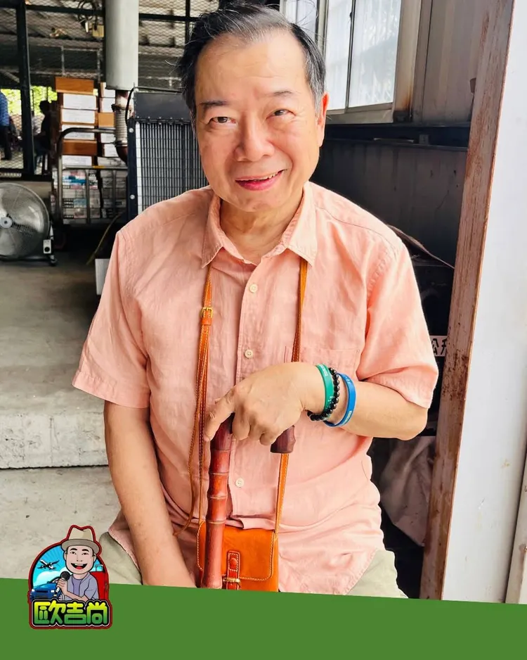 廖峻中風後仍努力工作。翻攝毆吉尚臉書