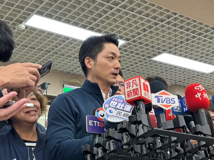 4市輪辦美貨採購惹議，蔣萬安嗆民進黨雙標。記者張綵茜攝