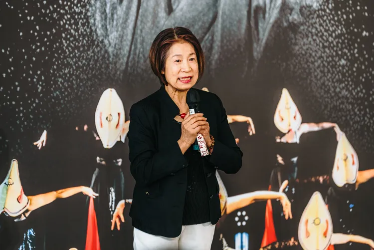 若林素子女士（本名張素真），出生於台灣雲林縣土庫鎮，亦是「若林藝術舞團」團長。文化局提供