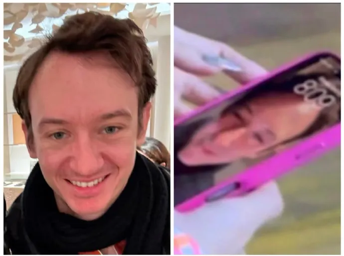 網友覺得Lisa手機桌布疑似她男友LV三公子，並po出對比照。翻攝香蕉你個不拿拿兒微博