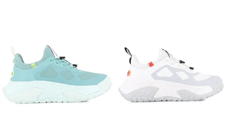 PALLADIUM橘標防水OFF/BOUND WP+快速綁帶波浪鞋，3680元。品牌提供