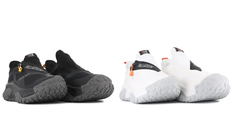 PALLADIUM橘標防水OFF/BOUND WP+ ZIP斜開拉鍊波浪鞋，3880元。品牌提供