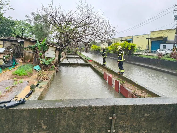警消已出動搜救中。桃園市消防局提供