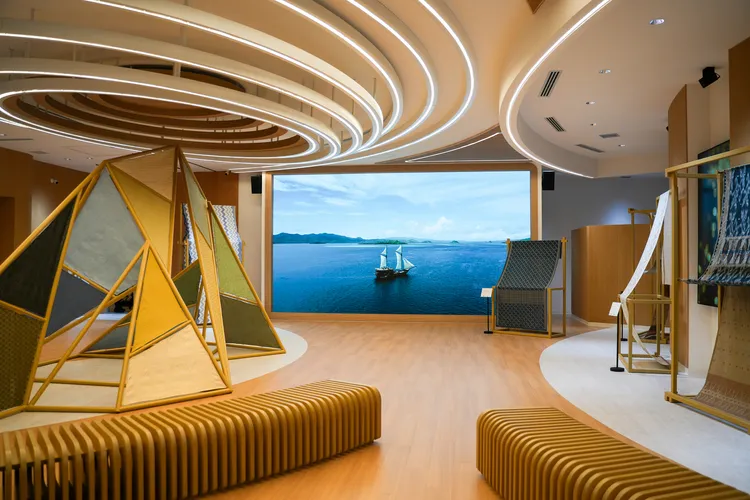 展示印尼傳統文化的文化區。田欣雲攝影