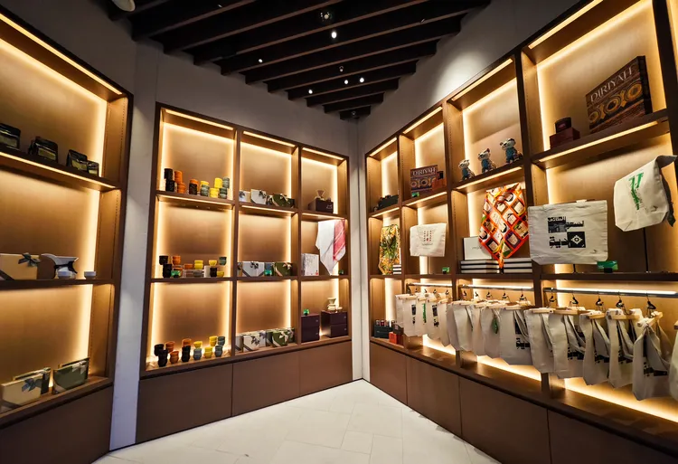 沙烏地館紀念品區。田欣雲攝影