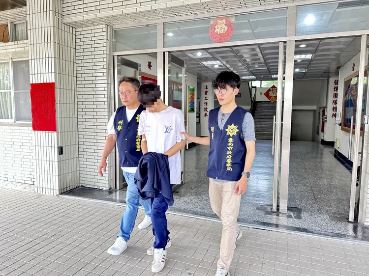 台南警方將蘇嫌移送法辦。翻攝畫面