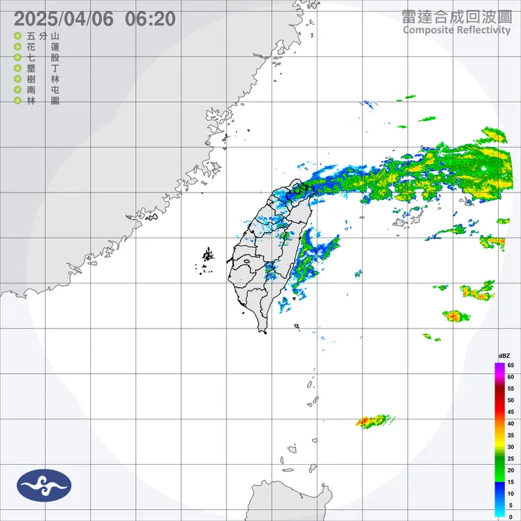 因華南雲系東移導致降雨機率提升。中央氣象署